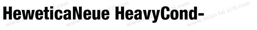 HeweticaNeue HeavyCond字体转换